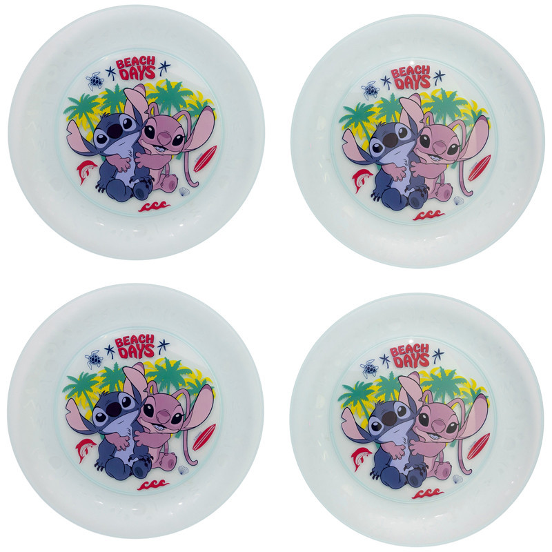 Set de 4 assiettes stitch