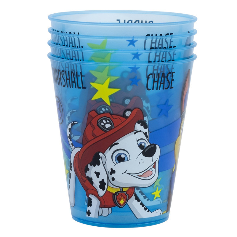 Verre plast pat patrouille x4