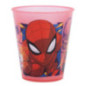 Verre plast spiderman x4