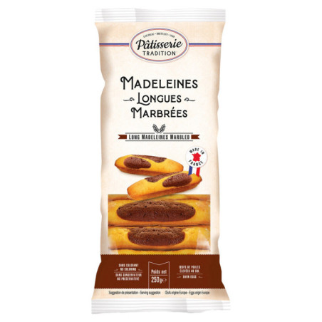 Madeleine longue marbree 250g
