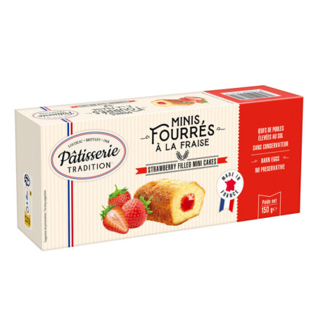 Mini cake fourre fraise 150g