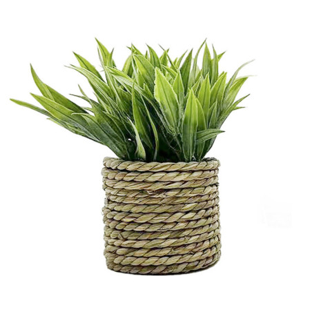 Plante artificielle pot jonc