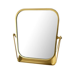 Miroir sur pied dore