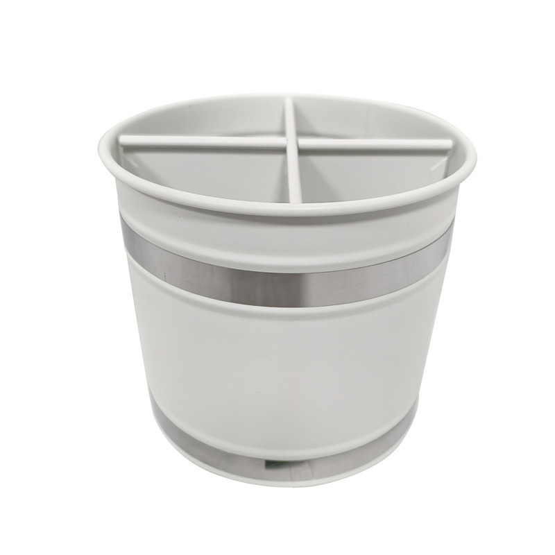 Pot a ustensiles inox vintage