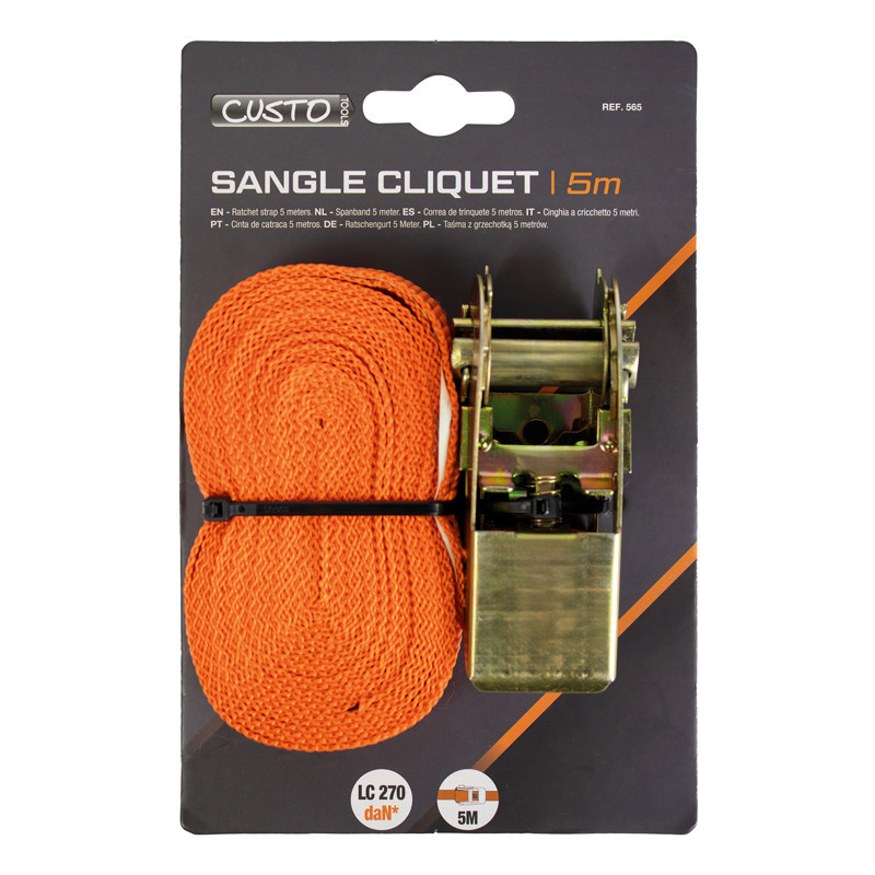 Sangle cliquet 5 metres
