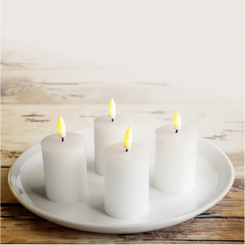 Set de 4 bougies leds