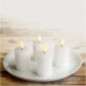 Set de 4 bougies leds