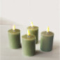 Set de 4 bougies leds