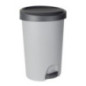 Poubelle stepy 50l gris beton