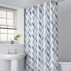 Rideau de douche chevron
