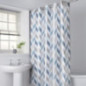 Rideau de douche chevron