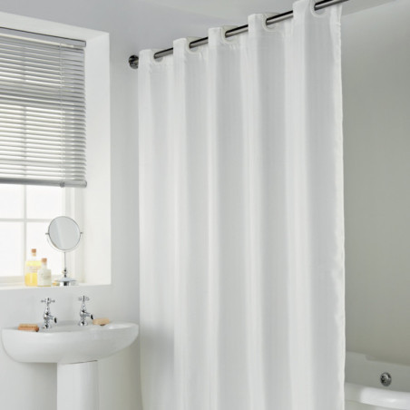 Rideau de douche 180x185cm blanc