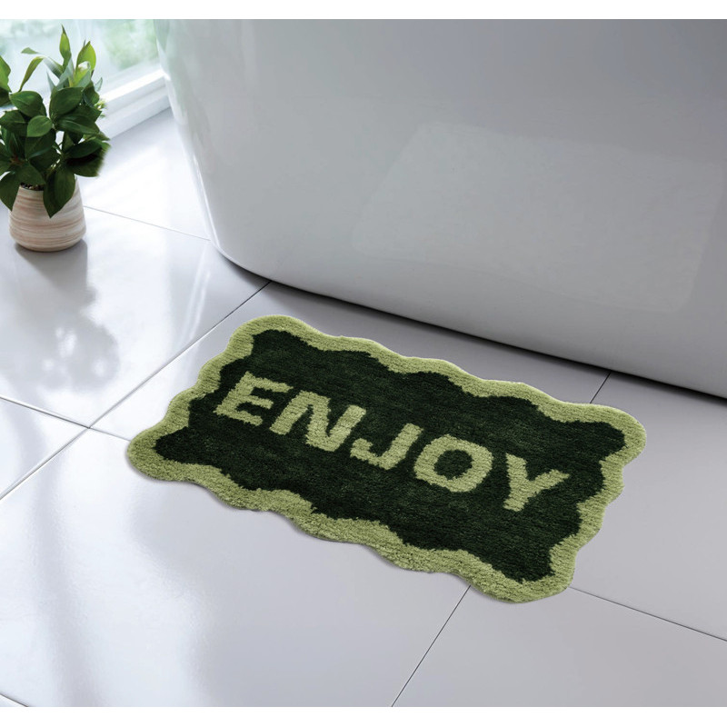 Tapis de bain enjoy vert