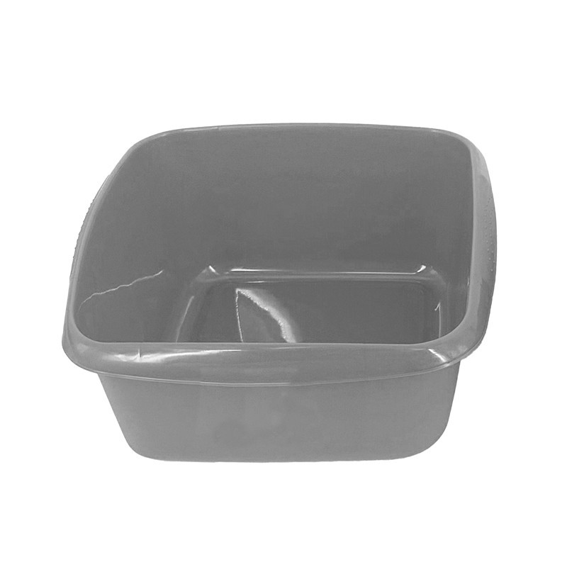 Bassine carree 14l gris bleu
