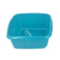 Bassine carree 14l gris bleu
