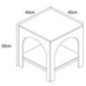Table appoint/chevet arch bi-col