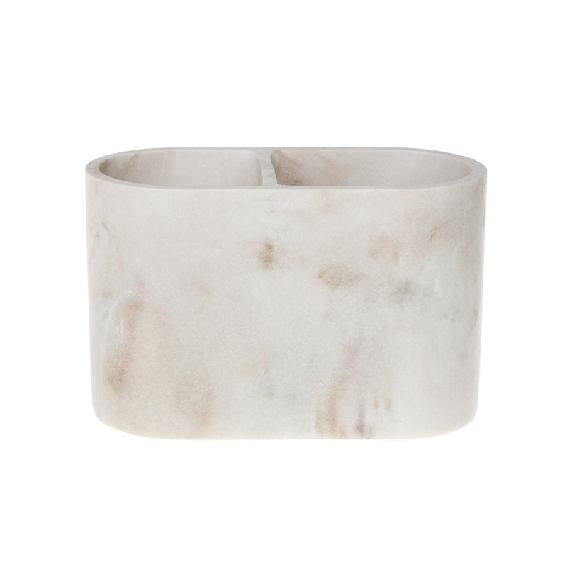 Pot a brosse a dent marbre