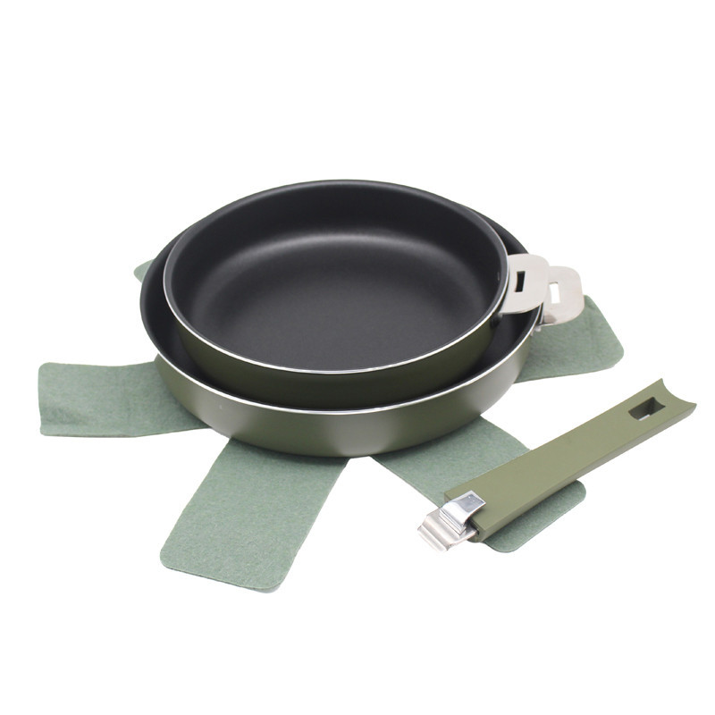 Lot de 2 poeles colorees