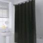 Rideau de douche polyester noir