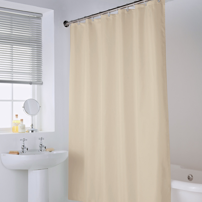 Rideau de douche polyester beige
