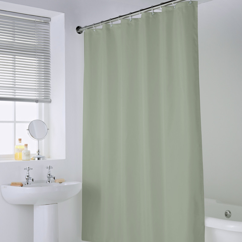 Rideau de douche polyester vert