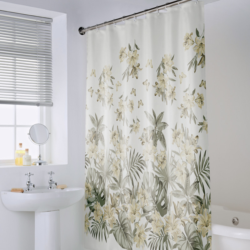 Rideau de douche botanique