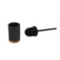 Brosse wc noir socle en bois