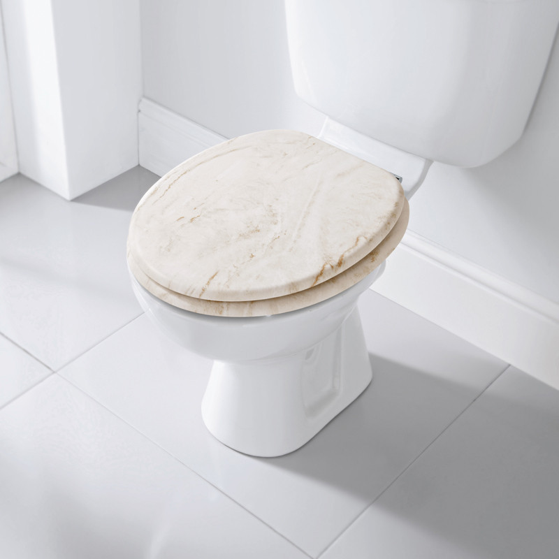 Abattant wc marbre brun