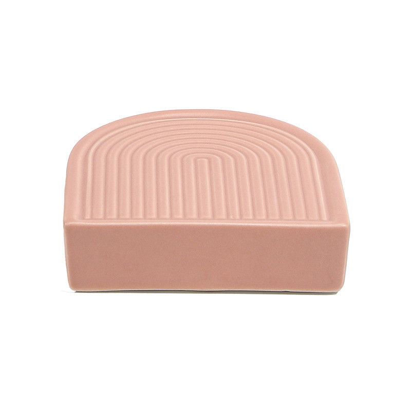 Porte savon arche rose
