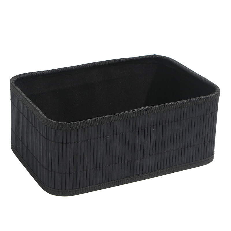 Paniere de rangement bambou noir