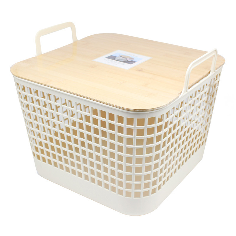 Panier de rangement bambou l