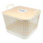 Panier de rangement bambou l