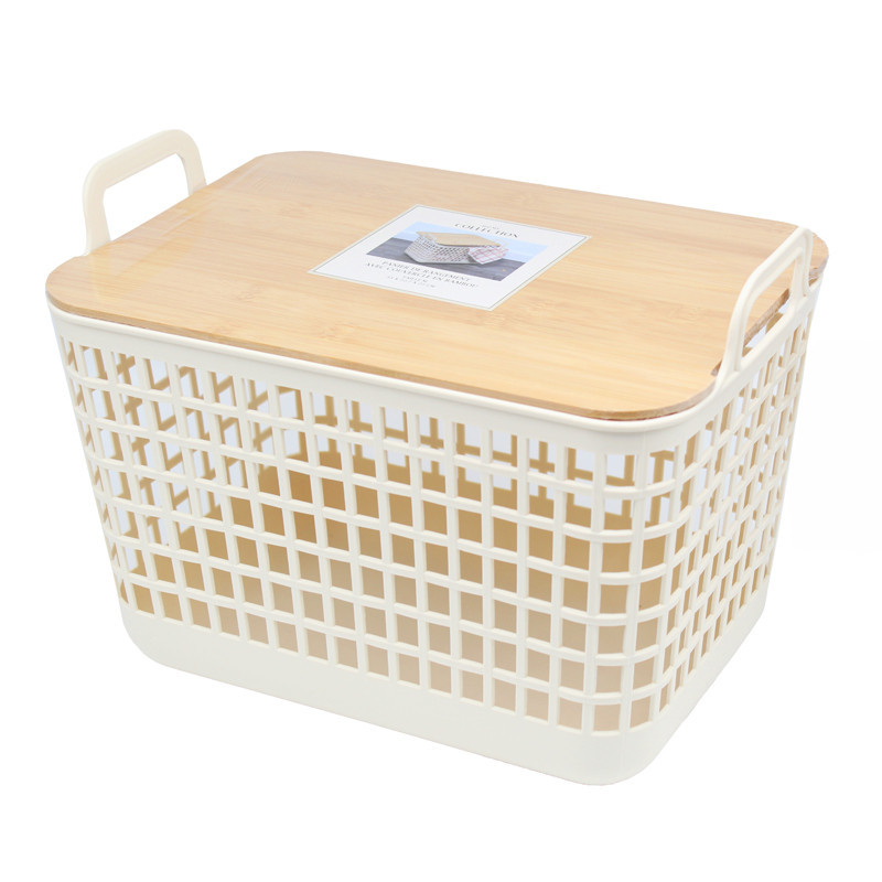 Panier de rangement bambou m