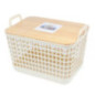 Panier de rangement bambou m