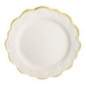 Assiette plate cotellee