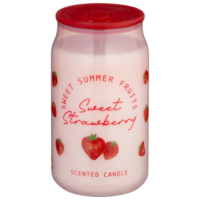 Bougie cannette fraise
