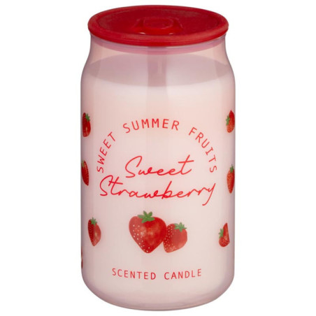 Bougie cannette fraise