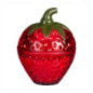 Bougie fraise en verre