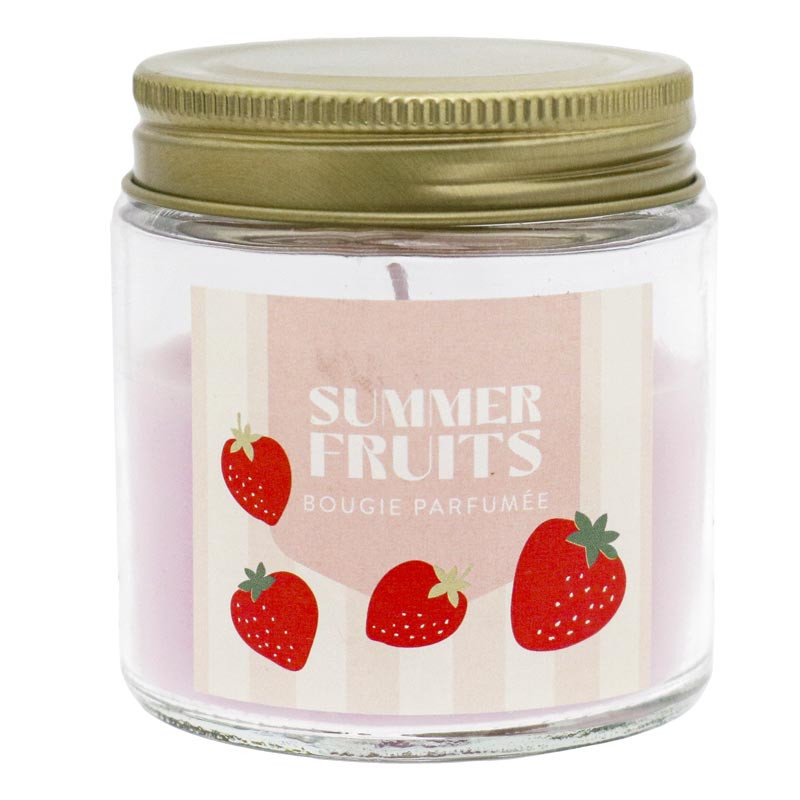 Mini bougie fraise