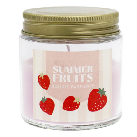 Mini bougie fraise