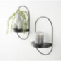 Lot de 2 etageres metal noir