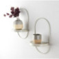 Lot de 2 etageres metal beige