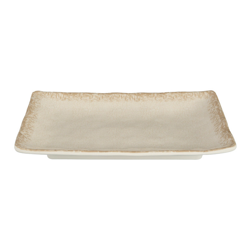 Assiette rectangulaire 25cm inca