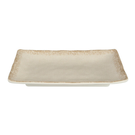 Assiette rectangulaire 25cm inca