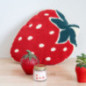 Coussin fraise tufte