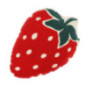 Coussin fraise tufte