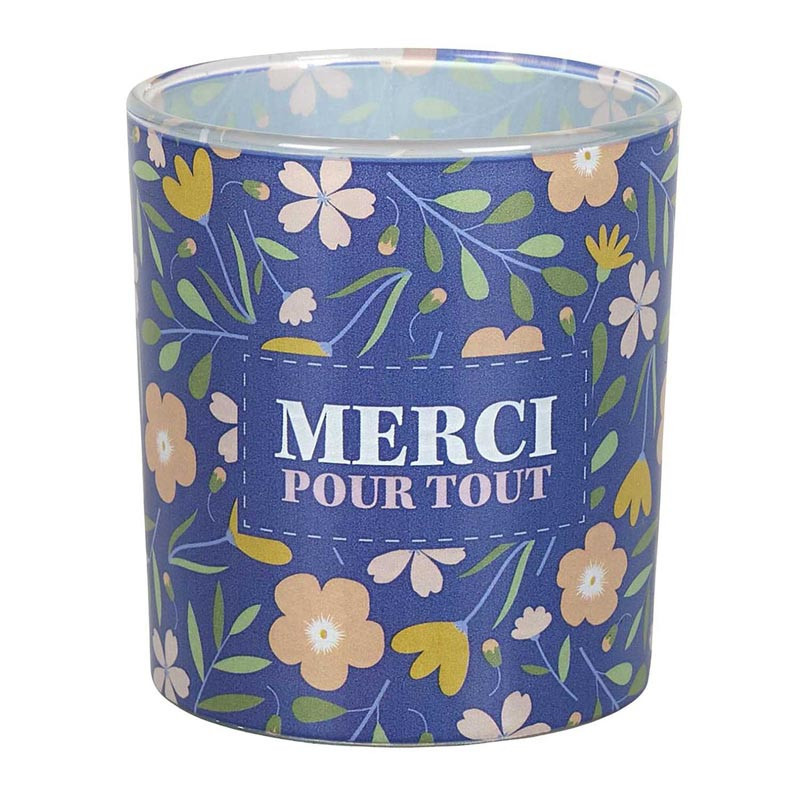 Bougie avec bijou- merci
