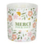 Bougie avec bijou- merci