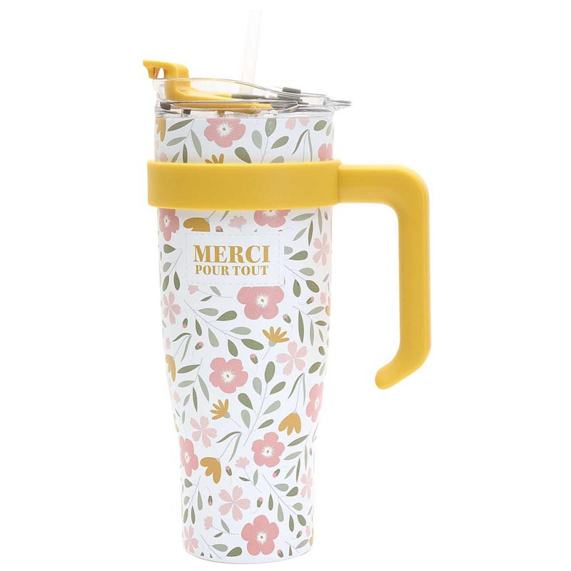 Mug de transport  floral