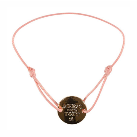 Bracelet cordon grave merci pour